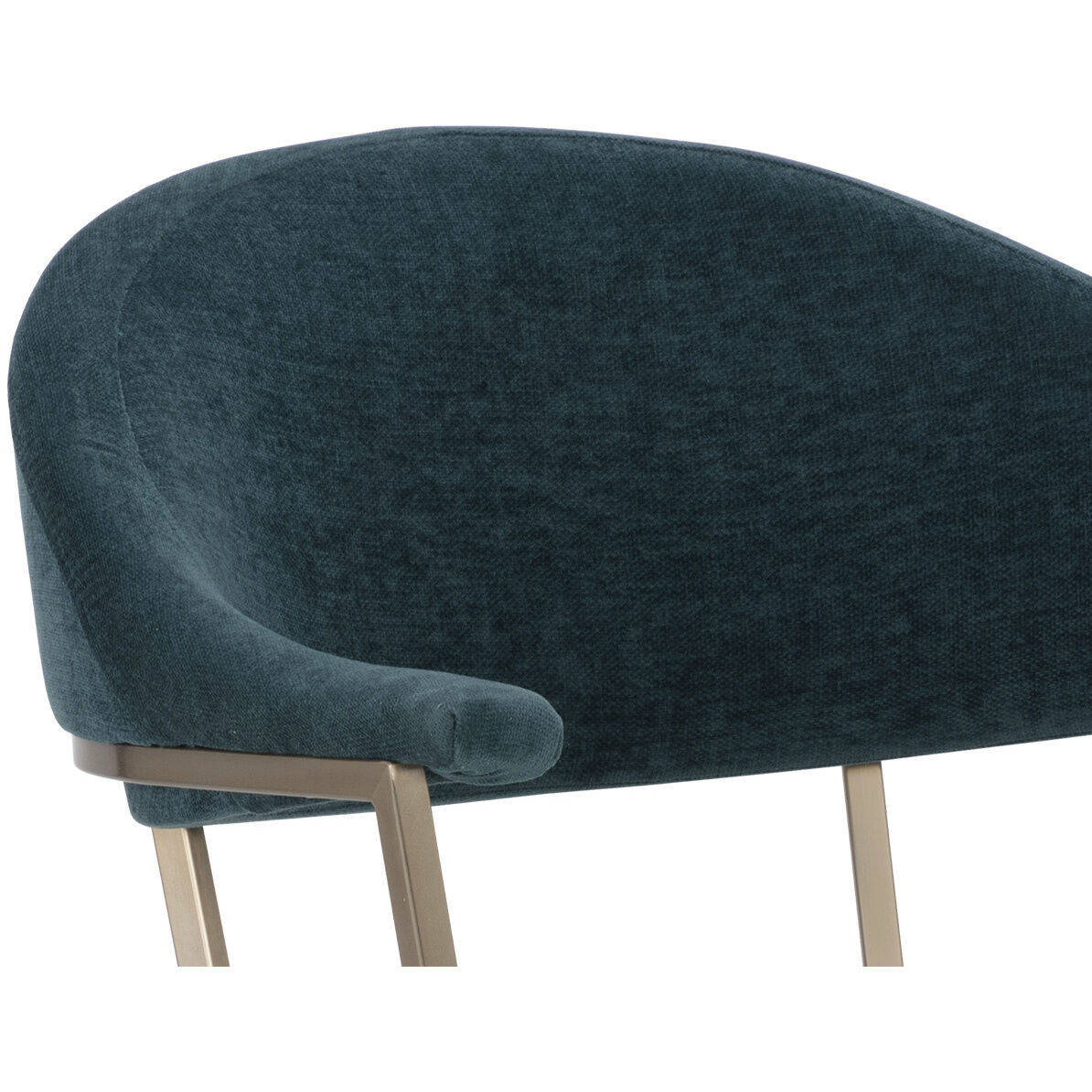 Bexley Danny Teal Swivel Dining Armchair, Swivel